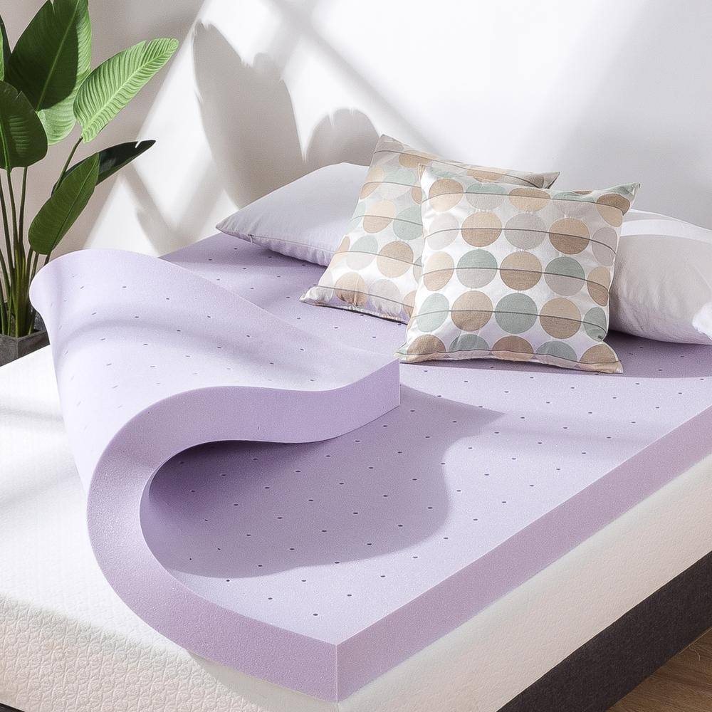Purple memory foam mattress topper discount