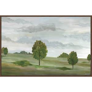 "Meadow and Trees" by Marmont Hill Floater Framed Canvas Nature Art Print 24 in. x 36 in. .