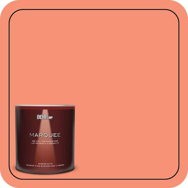 BEHR MARQUEE 1 qt. #200B-5 Indian Dance Matte Interior Paint & Primer