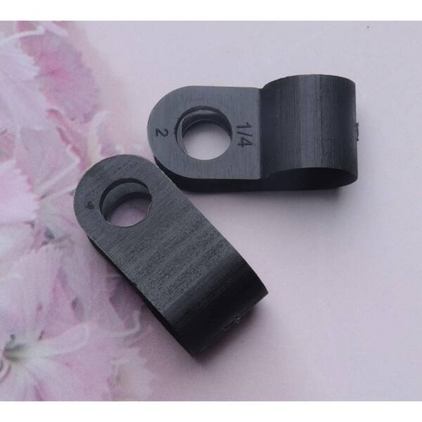 Best Connections 500pcs Black Mounting Flex Clips – RG6 RG59, Strain Relief Screw, Universal