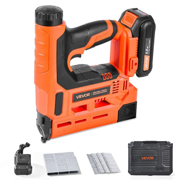 Cordless Brad Nailer, 2-in-1 Nail Gun Staple Gun, 18 Gauge 1-1/4 in. Includes 500 Pcs Staples and 500 Pcs Nails