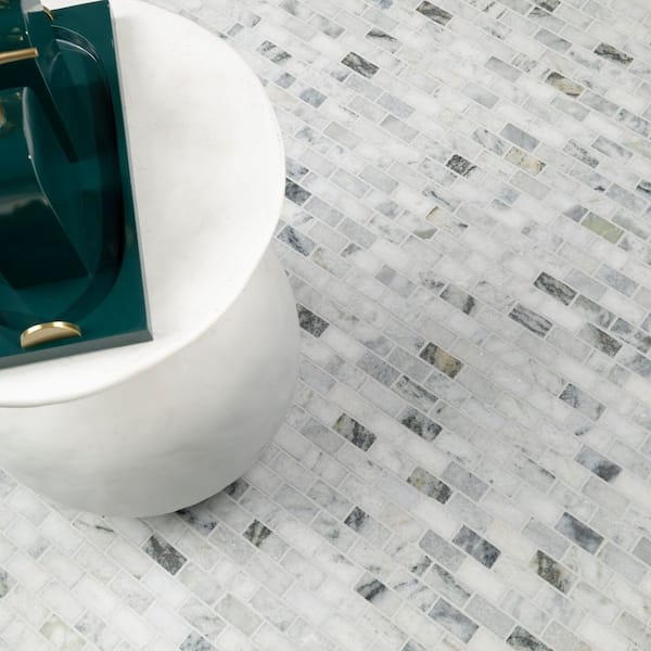 MSI Carrara Classique Brick 12 in. x 12 in. x 0.31 in. Honed