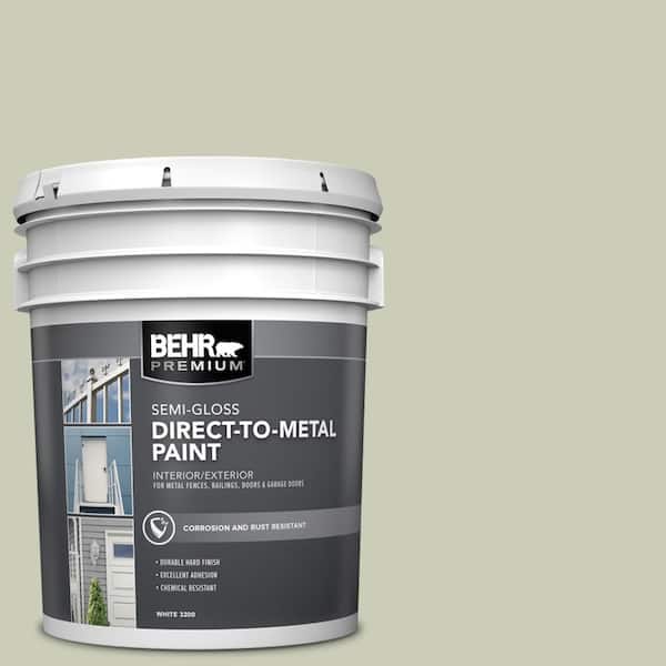 BEHR PREMIUM 5 gal. #S380-2 Morning Zen Semi-Gloss Direct to Metal Interior/Exterior Paint
