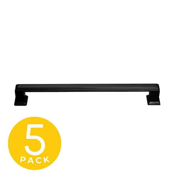 Sapphire Octa Series 7-1/2 in. (192 mm) Center-to-Center Modern Oil Rubbed Bronze Cabinet Handle/Pull (5-Pack)