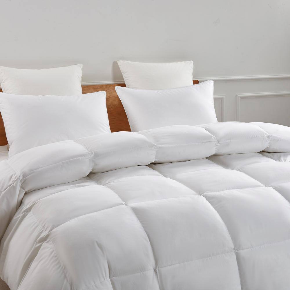 Twin White Cotton Down Feather Bedspread