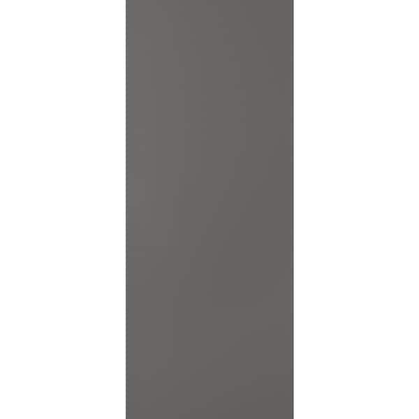 Optima 18 in. x 84 in. No Bore Gray Matte Solid Composite Core Wood Standard Interior Door Slab