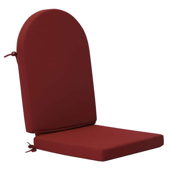 Addison 1 Piece 20.3 in. x 47 in. Beige Outdoor Patio Adirondack Chair Seat Pillow Cushion in Red