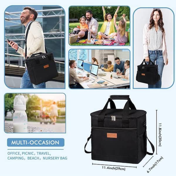 Misopily 16 qt. 24-Can Insulated Leakproof Cooler Bag with Multi