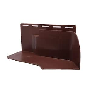 Kickout Flashing/Water Diverter, Brown Right, Polypropylene, 3.75 in. x 8 in.