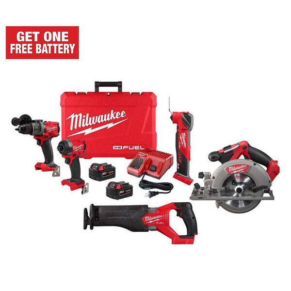 Milwaukee M18 FUEL 18Volt Lithium Ion Brushless Cordless Combo Kit 4