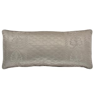 Lincoln Taupe Polyester 12x26" Boudoir Decorative Throw Pillow