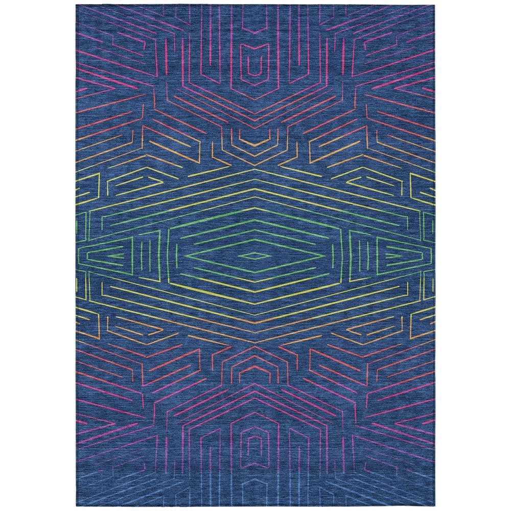 Chantille Machine Washable Indoor/Outdoor Abstract ACN2830 Baltic 8 ft. x 10 ft. Area Rug price history on PriceWatchPro