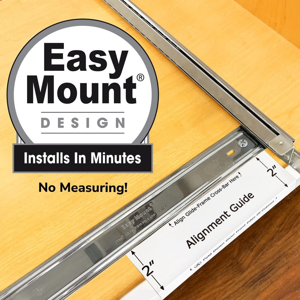 Pull Out Cutting Board, Cookie Sheet, Baking Pan Organizer, Lifetime Ltd. Warranty, 14W x 21D, Chrome