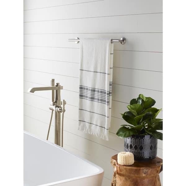 Arrondi 24 in. Towel Bar in Stainless Steel