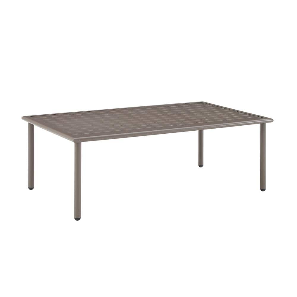 CROSLEY FURNITURE Cali Bay Light Brown Metal Outdoor Coffee Table