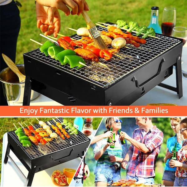 BBQ Grill Disposable Barbecue Grill Outdoor Picnic Barbecue Equipment  Household Self Baked Charcoal Grill Outdoors Grill for Bbq