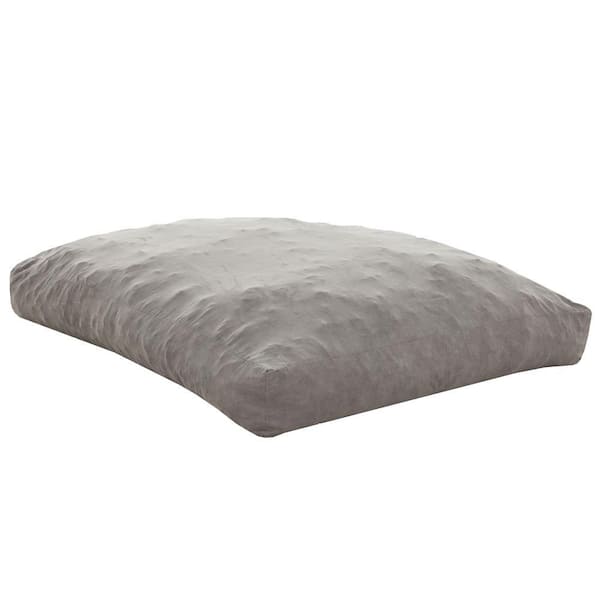 Sealy Teddy 2-in-1 Corduroy Beige Convertible Polyester Bean Bag