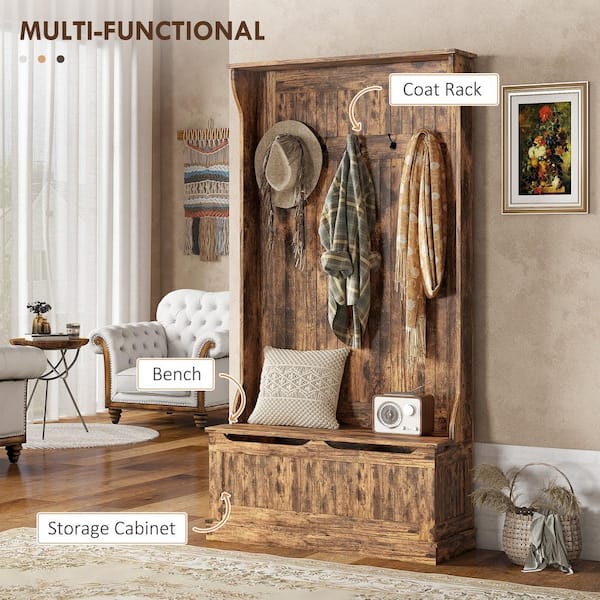 Rustic Front Hall Storage Bench Rustic Entryway Bench – Woodyoubuy