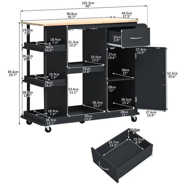 Black Liquor Store Shelving Island Display With 32 Shelves