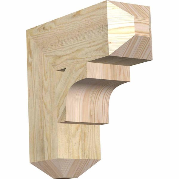 Ekena Millwork 6 in. x 18 in. x 18 in. Douglas Fir Westlake Craftsman Rough Sawn Bracket