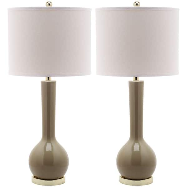 safavieh mae long neck ceramic table lamp