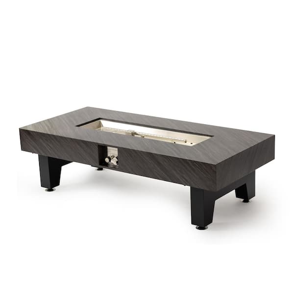 54 in.  Iron Fire Pit Table (Stone)