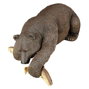 17 in. H Catch of the Day Grand Bear Sculpture