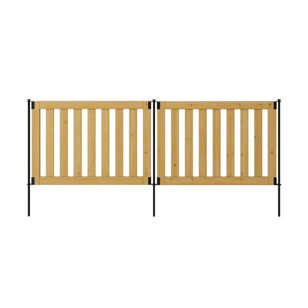 Zippity Outdoor Products Newberry Dig Free Wood Fence Kit, 48 in