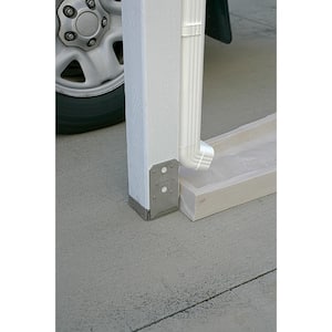 ABU Stainless-Steel Adjustable Standoff Post Base for 4 x 4 Nominal Lumber