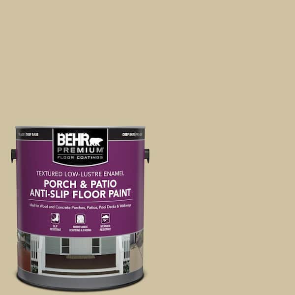 BEHR PREMIUM 1 gal. #S330-3 Seasoned Salt Textured Low-Lustre Enamel Interior/Exterior Porch and Patio Anti-Slip Floor Paint