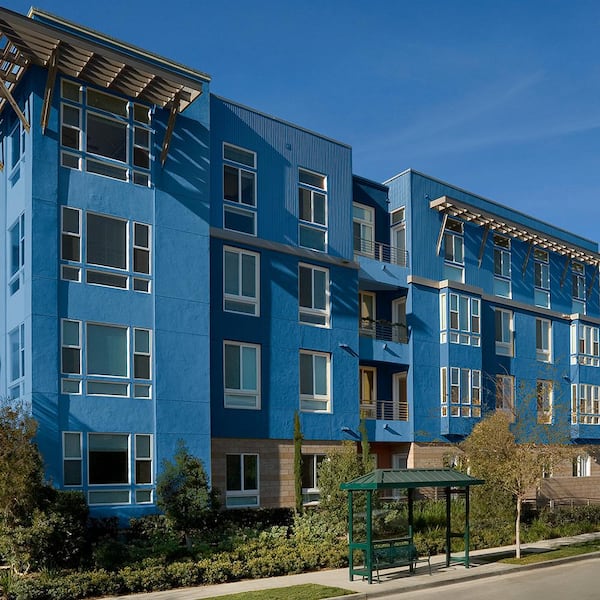 5 gal. #P510-7 Beacon Blue Flat Exterior Paint