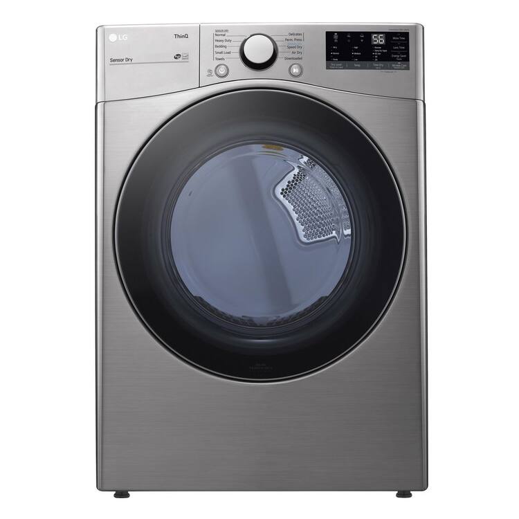 LG 7.4 cu. ft. Large Capacity vented Smart Stackable Electric Dryer ...