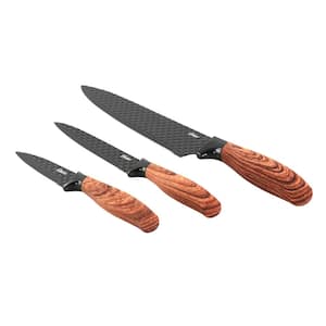 Gunderson 3-Piece Black Stainless Steel Cutlery Set