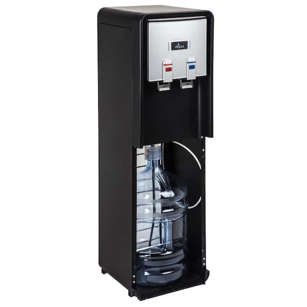 VITAPUR VWD1086BLS-PL 3-5 Gal. Bottom Load Water Dispenser/Cooler (Hot and Cold) in Black/Stainless with Easy-to-Use Push Levers - 3