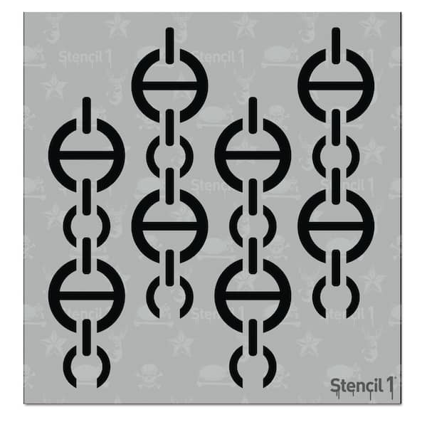 Stencil1 Chains Couture Small Repeat Pattern Stencil