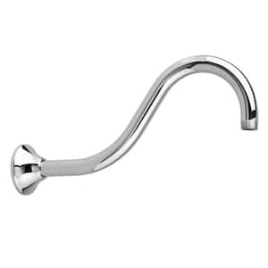 12 in. Wall Mount Shepherd's Crook Shower Arm in Polished Chrome