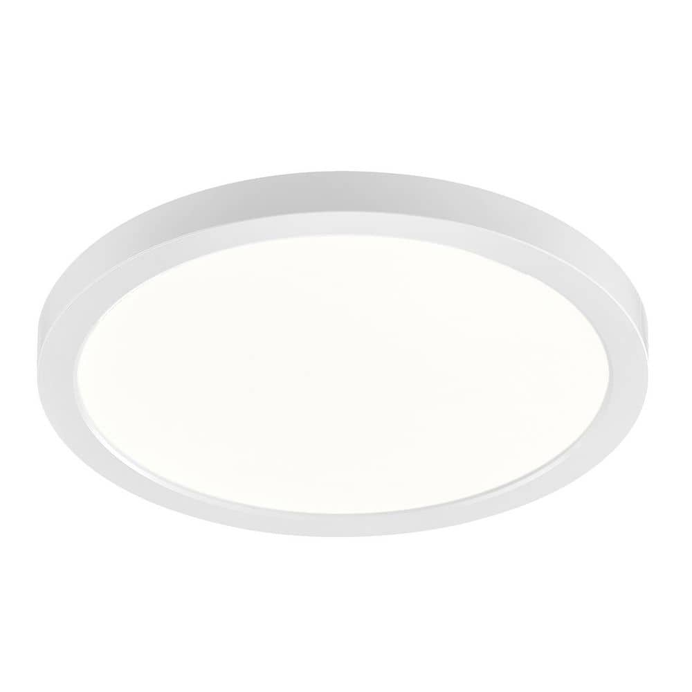 Flexinstall Disklight 14 in. White Indoor Integrated LED Recessed Ceiling Light Flush Mount 5CCT and 1540 Lumens price history on PriceWatchPro