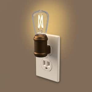 Aged Bronze Automatic Vintage Edison LED Night Light