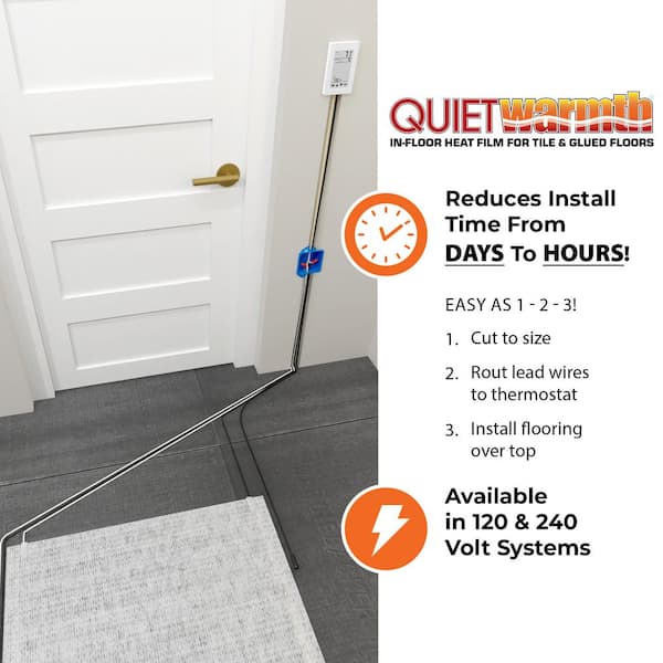 Underfloor Heating Quietwarmth Retrofit Heater 300 Sqft ThermoSoft