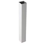 HavenView CountrySide 5 in. x 5 in. x 45 in. Tranquil White Capped Composite Beveled Post Sleeve