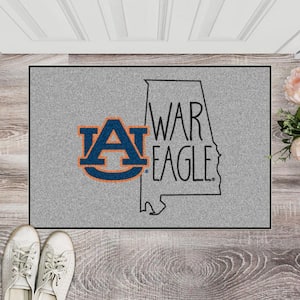 Auburn Tigers Southern Style Gray 1.5 ft. x 2.5 ft. Starter Area Rug