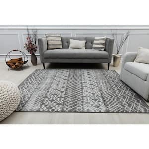 Knox Nocturne Gray Gray 2 ft. X 4 ft. Area Rug