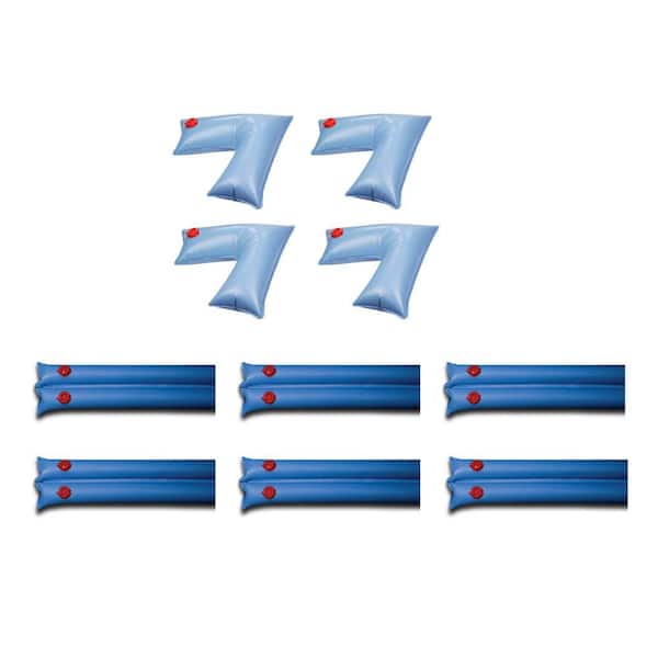 Swimline PVC Water Winterizing Pool Cover Weight (4-Pack) and Tube Double (6-Pack)