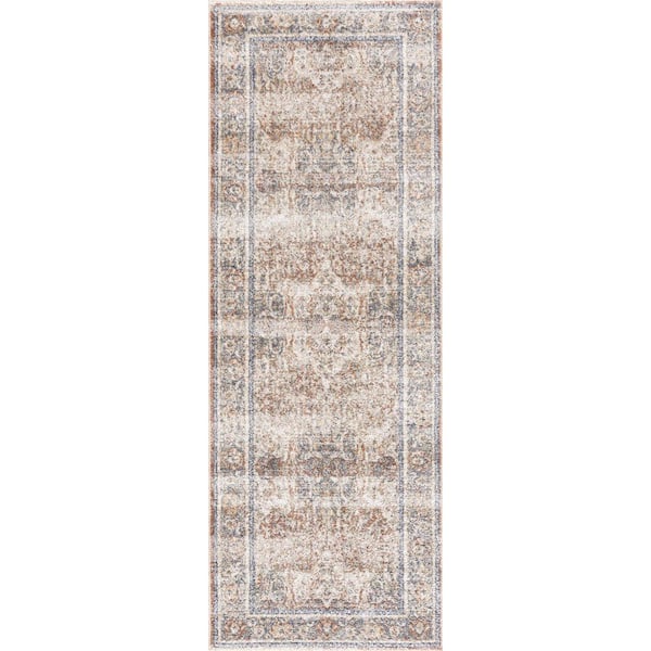 Arias 3 ft. x 7 ft. Beige/Camel/Medium Gray Area Rug