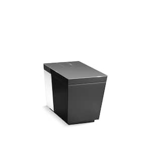Numi 12 in. Rough In 1-Piece 0.8 GPF Dual Flush Elongated Toilet in H1d Black Seat Included