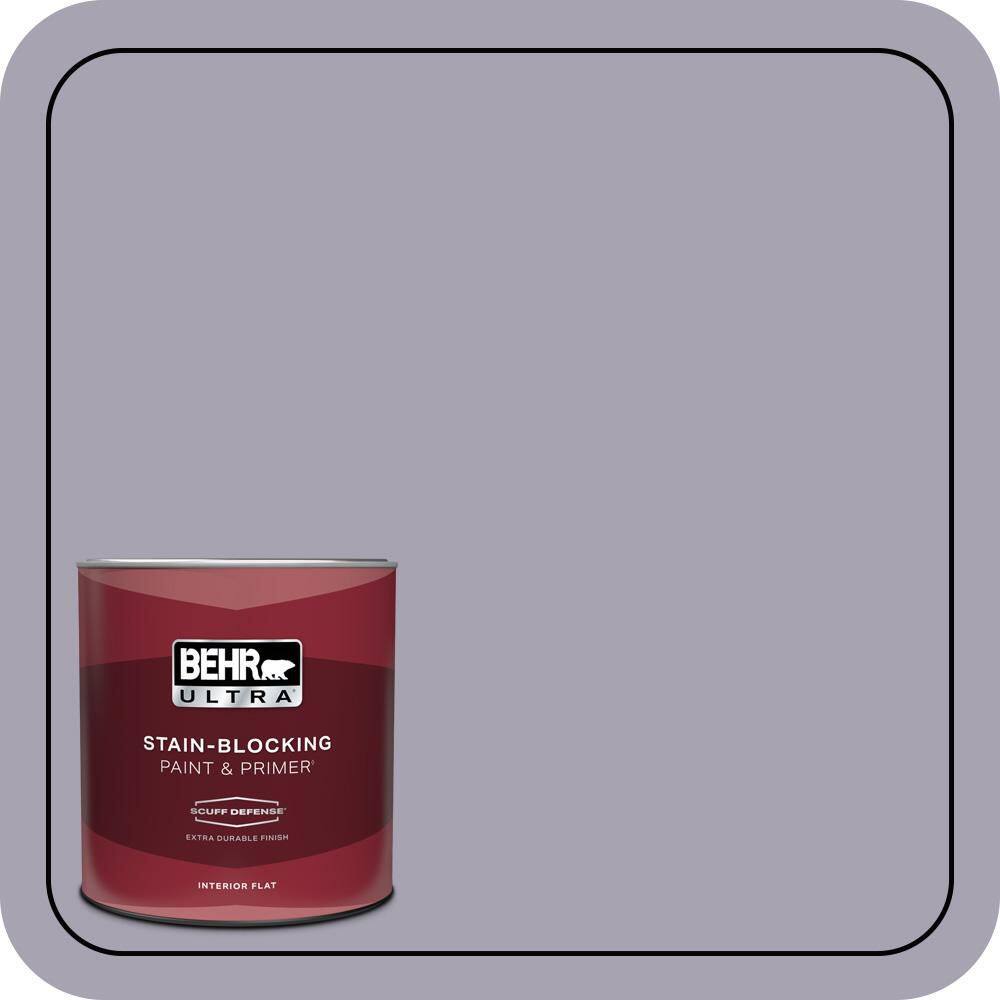1 qt. #N560-3 Luxe Lilac Extra Durable Flat Interior Paint & Primer price history on PriceWatchPro