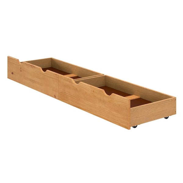 Alaterre Furniture Alaterre 37 in. W x 9 in. H Cinnamon Under Bed Storage Drawers (Set of 2)