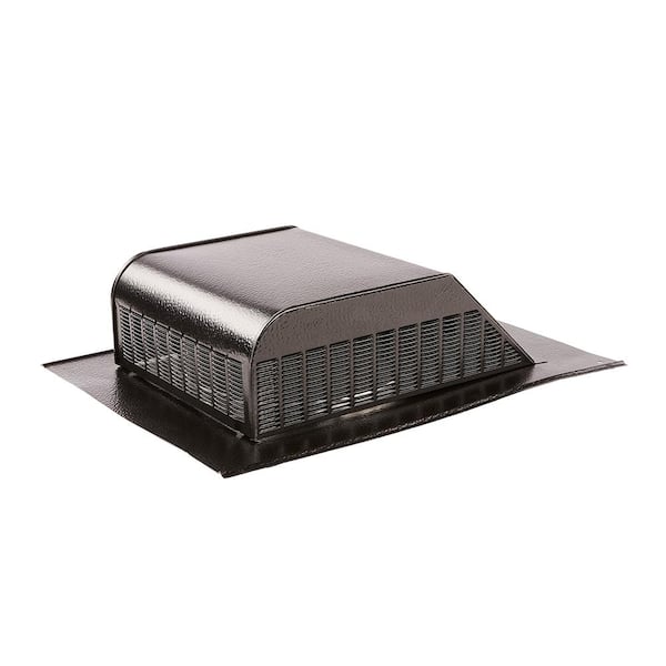 Master Flow 60 sq. in. NFA Aluminum Slant Back Roof Louver Vent in Black (FBC)