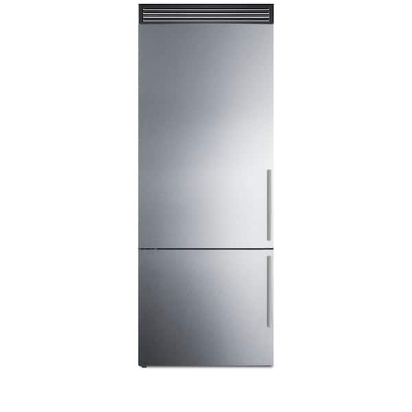 Haier 16.8-cu ft Counter-depth Bottom-Freezer Refrigerator (Stainless)  ENERGY STAR in the Bottom-Freezer Refrigerators department at