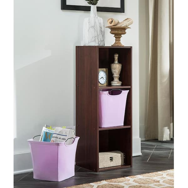 10.5 in. W x 11 in. H x 10.5 in. D Purple Wire Framed Fabric Drawer
